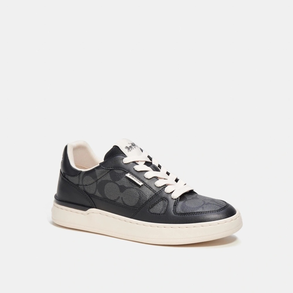 COACH‎ Clip Court Low Top Sneaker BLACK SIZE 8B - Picture 2 of 11